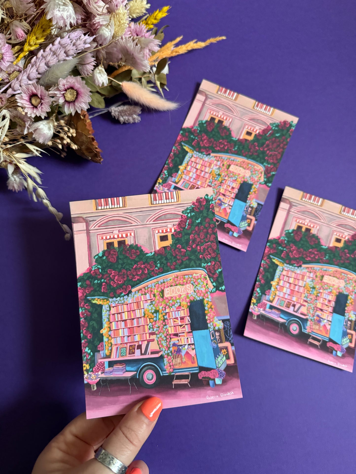 The Bookshop on Wheels Postcard