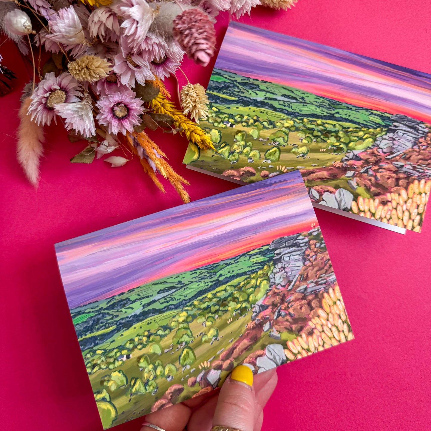 Curbar Edge Greeting Card