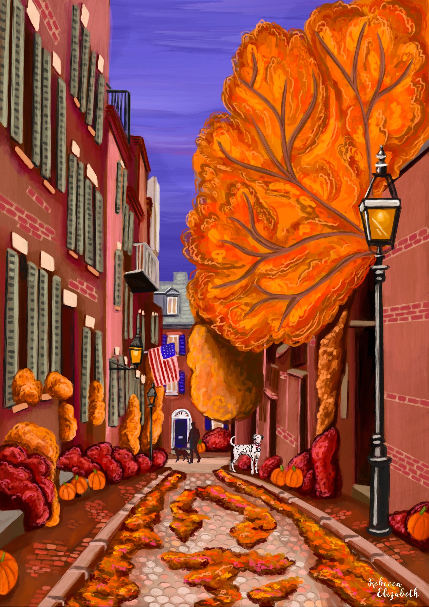 Autumn in Beacon Hill, Boston