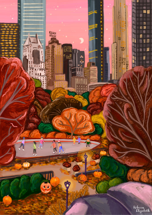 Autumn in Central Park, New York