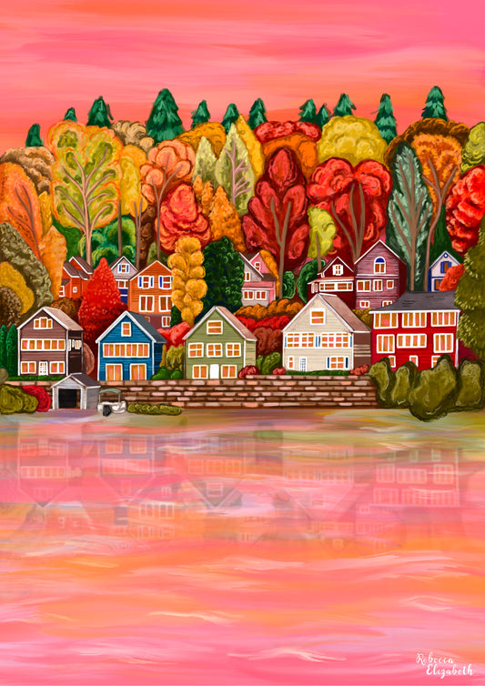 Autumn on Lake Winnipesaukee, New Hampshire