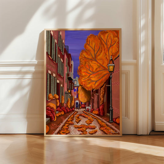 Autumn in Beacon Hill, Boston