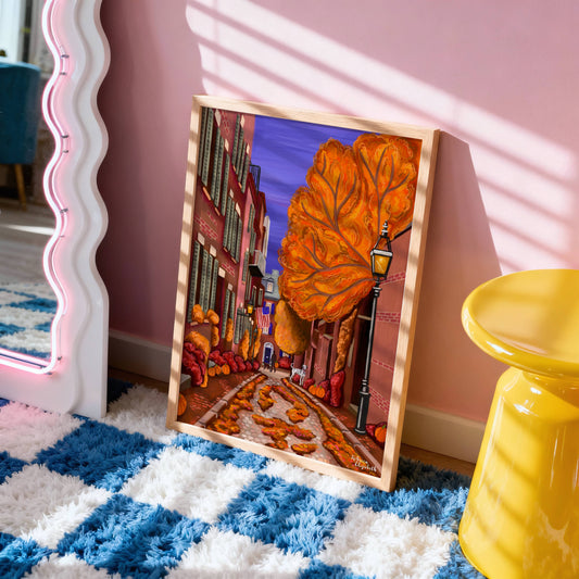 Autumn in Beacon Hill, Boston