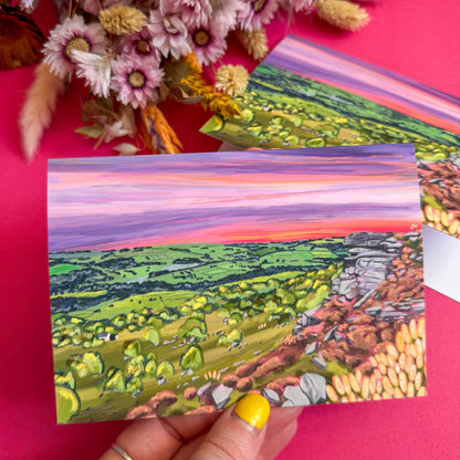Curbar Edge Greeting Card