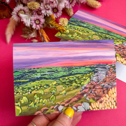 Curbar Edge Greeting Card