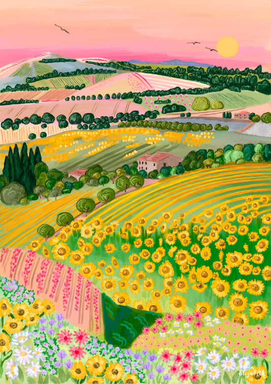 Sunflowers in Tuscany