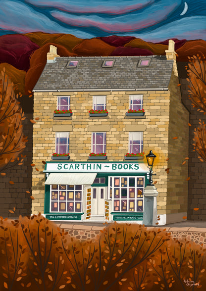 Scarthin Bookshop in Autumn, Cromford