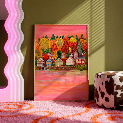 Autumn on Lake Winnipesaukee, New Hampshire