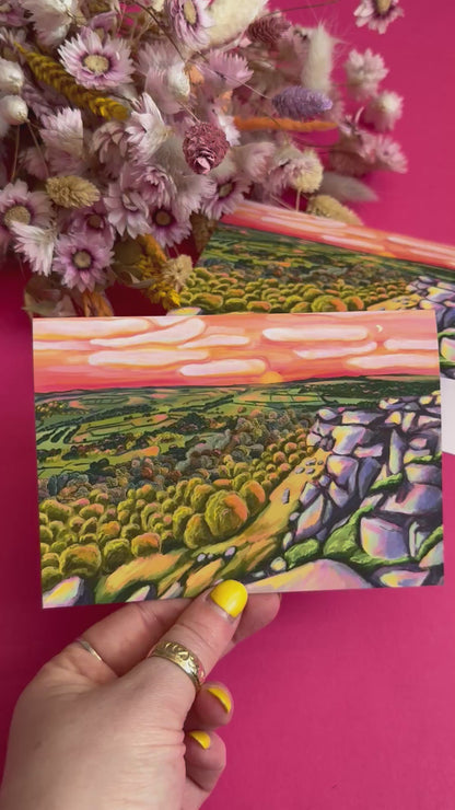 Froggatt Edge Greeting Card