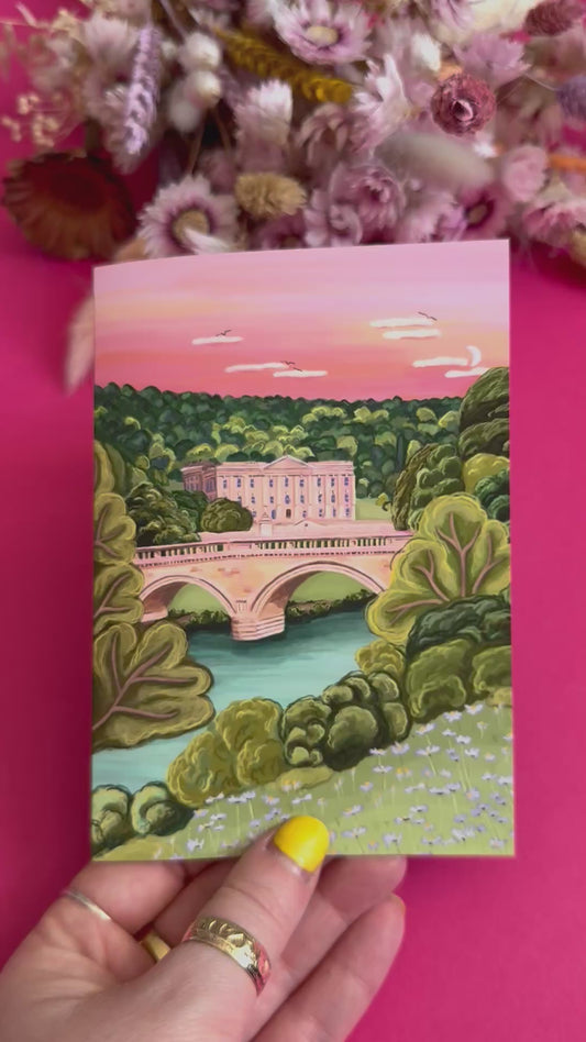 Chatsworth House Greeting Card