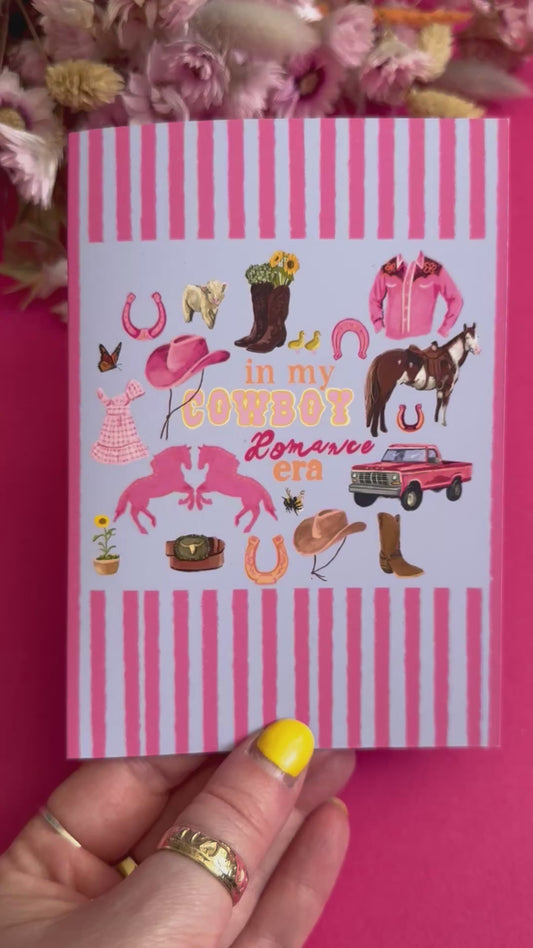 Cowboy Roamnce Era Greeting Card