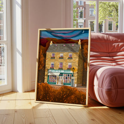 Scarthin Bookshop in Autumn, Cromford